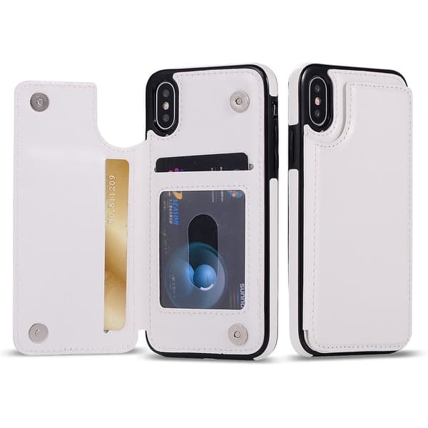 Nkobee Skal med Kortplatser til iPhone XS Max Marinblå