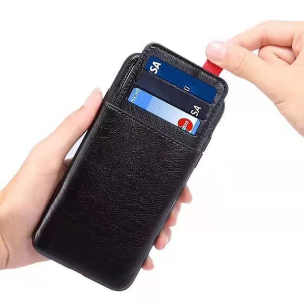 Etui med kortholder - iPhone 14 Plus Svart