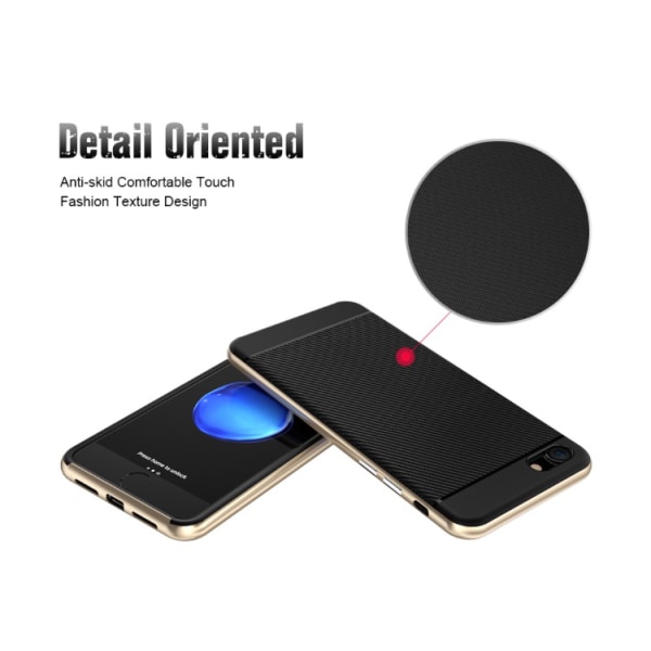 iPhone 7 - HYBRID Eksklusivt praktisk stødabsorberende beskyttelsescover Guld