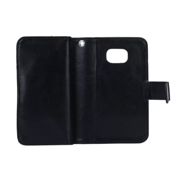 Elegant lommebokveske i LÆR til Samsung S5 fra LEMAN Vit