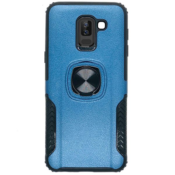 Samsung Galaxy A6+ - Skal med Ringhållare Petrol