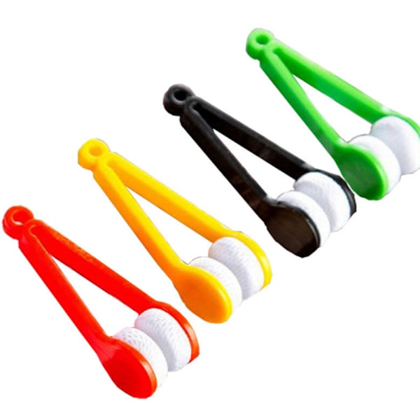 Smidig Mikrofiber Glas�gon Reng�ringsborste Grön