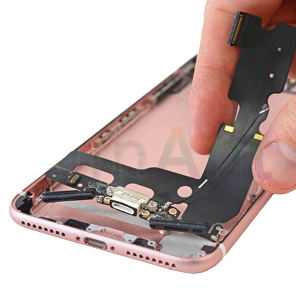 iPhone 8 PLUS - Reservedel for ladeport (høy kvalitet) Svart