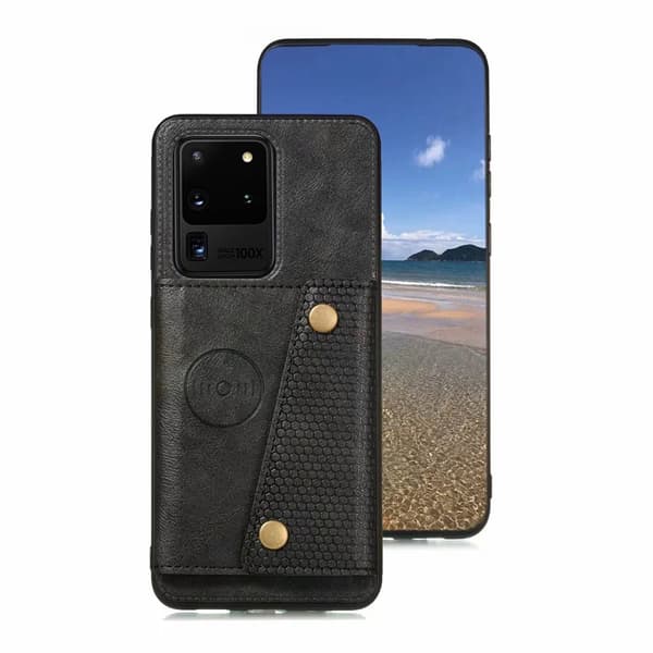 Professionelt cover med kortholder - Samsung Galaxy S20 Ultra Grå