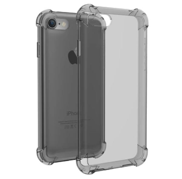 iPhone 7 - Elegant Exklusivt Praktiskt silikonskal Anti-crash Silver/Grå