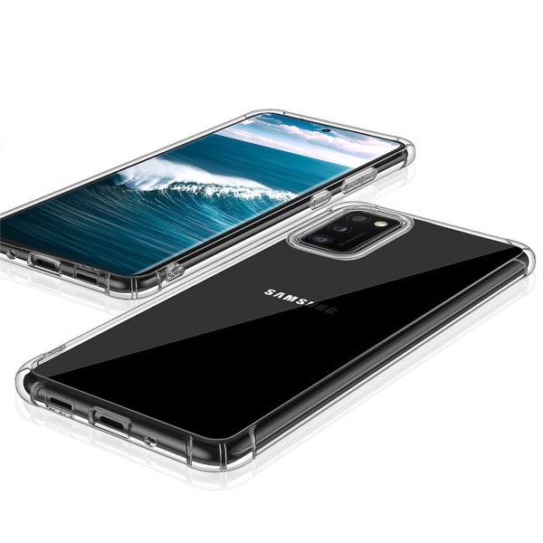 Samsung Galaxy A41 - Støtdempende beskyttelsesdeksel Transparent/Genomskinlig