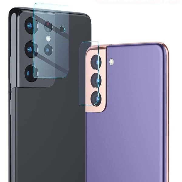 2-PACK Galaxy S21 Ultra HD-Clear Ultratunt Kameralinsskydd Transparent