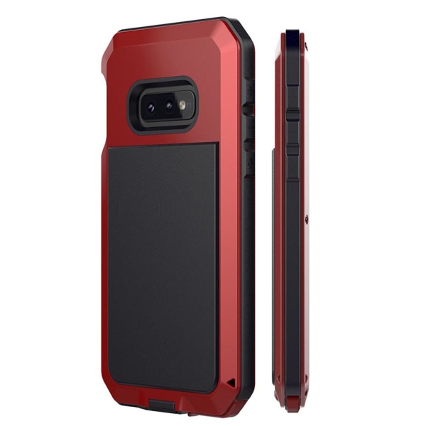 Slidstærk 360-Heavy Duty aluminiumsskal - Samsung Galaxy S10E Röd
