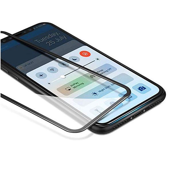 iPhone X - MyGuard Skärmskydd av Carbonmodell (HD) Svart