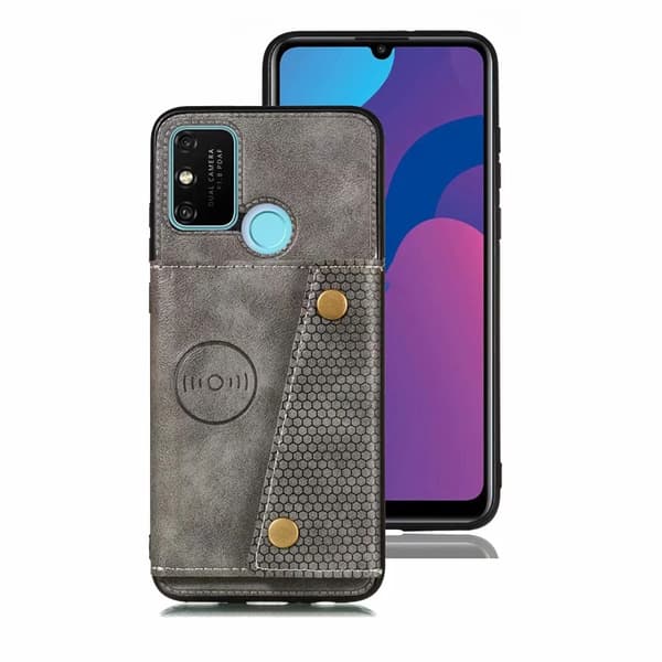 Samsung Galaxy A21S - Skyddsskal med Kortfack Röd