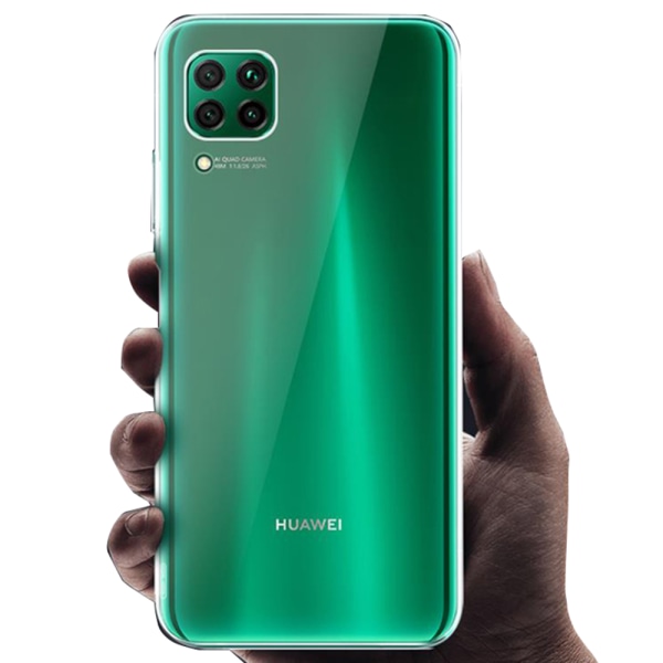 Huawei P40 Lite - Stødsikkert silikonecover Transparent/Genomskinlig