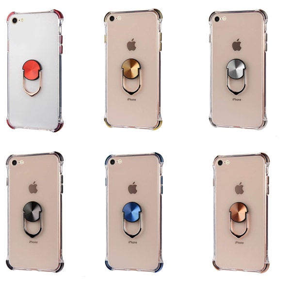 iPhone 6/6S - Robust beskyttelsesskall med ringholder Blå
