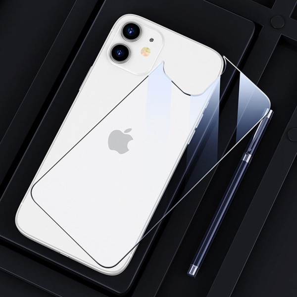 2-PACK Etu- ja takapuolen näytönsuoja 0,3mm iPhone 12 Transparent/Genomskinlig