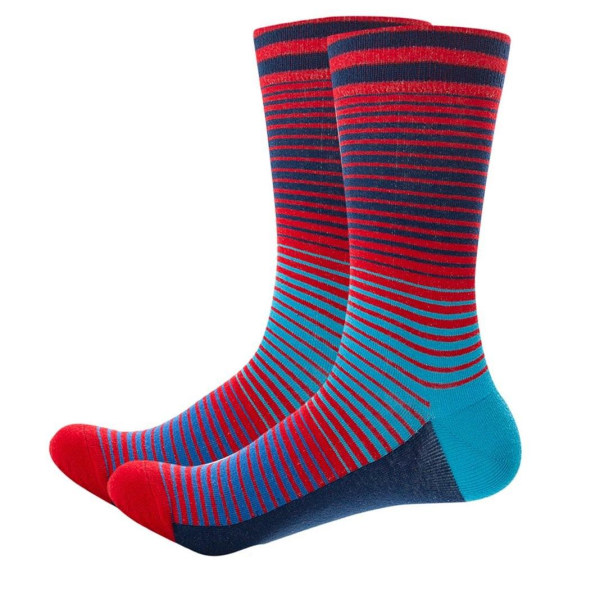 6-par komfortable fargerike unisex sokker Flerfärgad