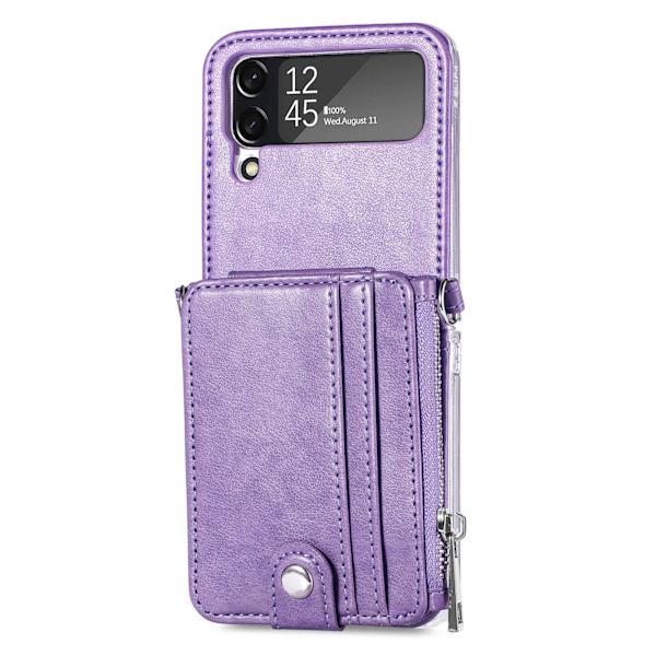 Tyylikäs kotelo korttipaikalla - Samsung Galaxy Z Flip 3 Grön