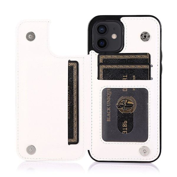 Smidigt NKOBEE Skal med Kortfack - iPhone 12 Vit