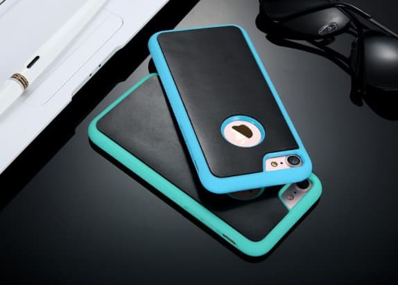 iPhone 7 PLUS - Praktiskt AntiGravity Silikon skal FLOVEME Blå