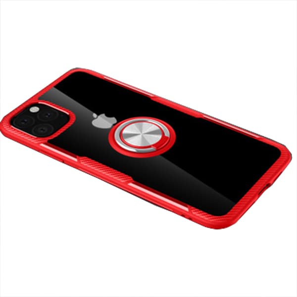 iPhone 11 - Stilrent Skal med Ringhållare (LEMAN) Blå/Silver
