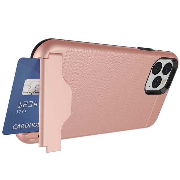 Beskyttelsescover med kortrum (JENSEN) - iPhone 11 Pro Max Grå
