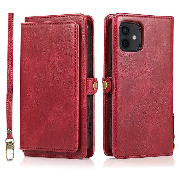 2 i 1 Plånboksfodral - iPhone 12 Mörkblå