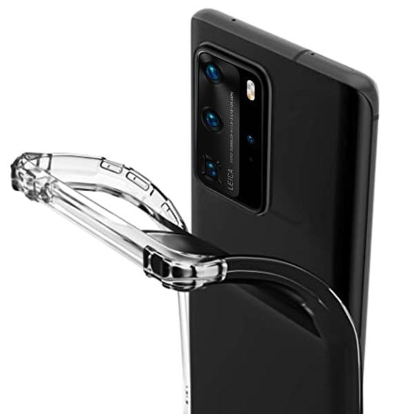 Huawei P40 Pro - Gennemtænkt cover med tykke hjørner Transparent/Genomskinlig