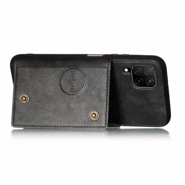 Huawei P40 Lite - Skal med Kortfack Svart