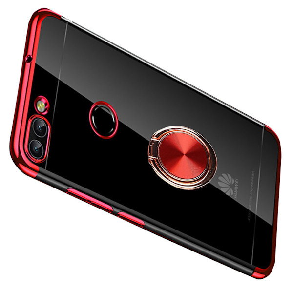 Stötdämpande Skal med Ringhållare - Huawei P Smart 2018 Guld