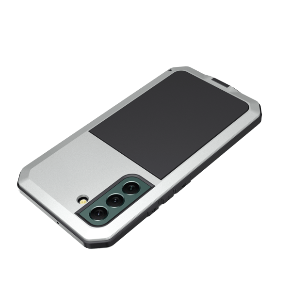 Slagfast 360-deksel HEAVY DUTY - Samsung Galaxy S22 Silver