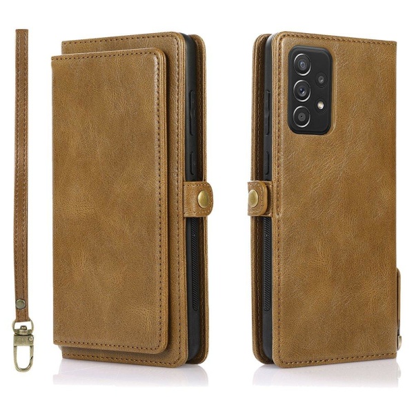 Smooth Stilfuld 2-1 Wallet cover - Samsung Galaxy A52 Brun