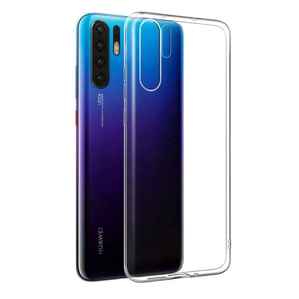 Sileä suojaava silikonisuojus - Huawei P30 Pro Transparent/Genomskinlig