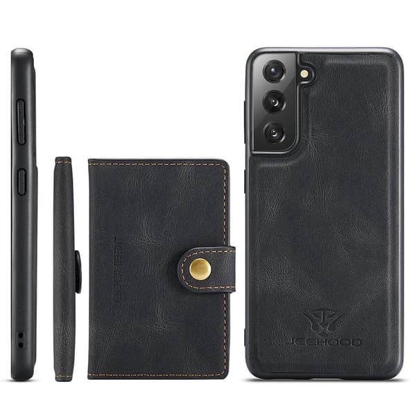 Effektivt etui med kortholder - Samsung Galaxy S21 Brun