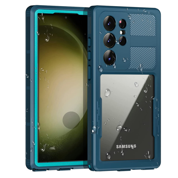 Vattent�tt IP68 Skal - Samsung Galaxy S23 Ultra Blå
