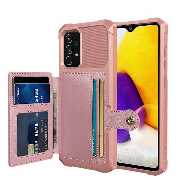 Käytännöllinen ja kestävä kuori korttipaikalla - Samsung Galaxy A53 5G Grön