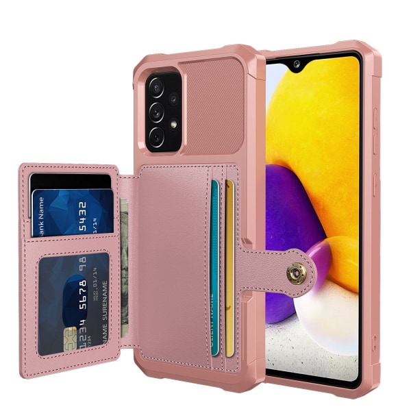 Praktisk og solidt etui med kortholder - Samsung Galaxy A53 5G Roséguld