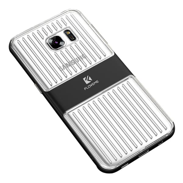 Samsung Galaxy S7 Edge - FLOVEMES Hybridskal - (Stötdämpande) Vit