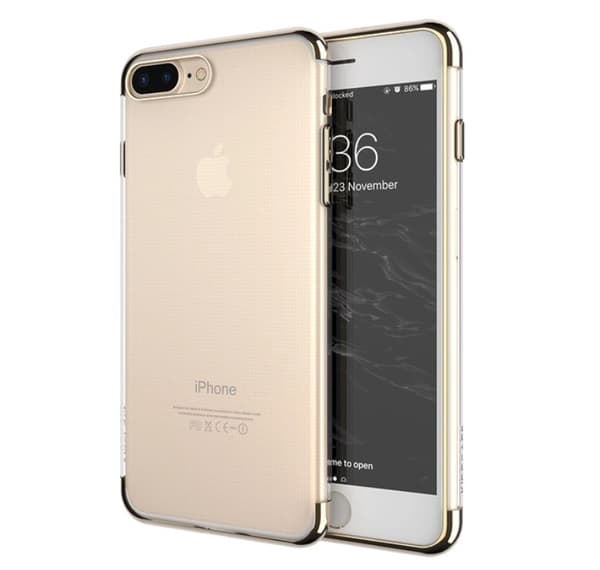iPhone 7 PLUS - Stilrent Exklusivt Smart Silikonskal FLOVEME Silver