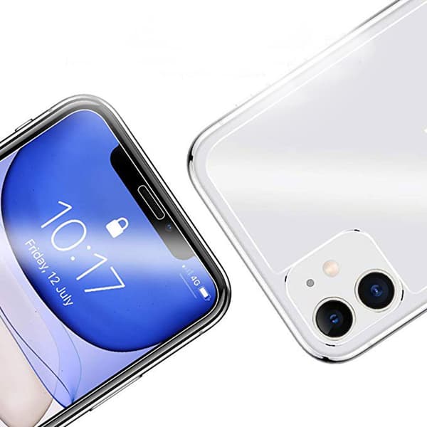 Baksida Skärmskydd iPhone 11 2-PACK 9H Screen-Fit ProGuard Transparent