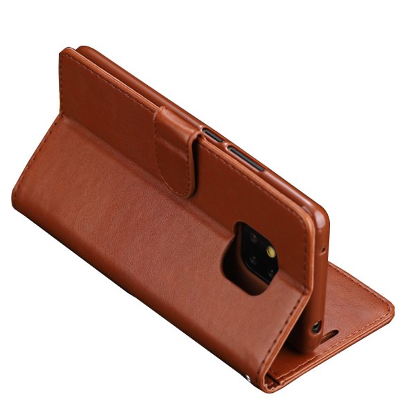 Huawei Mate 20 Pro - Elegant Smart Wallet Case (AZNS) Röd