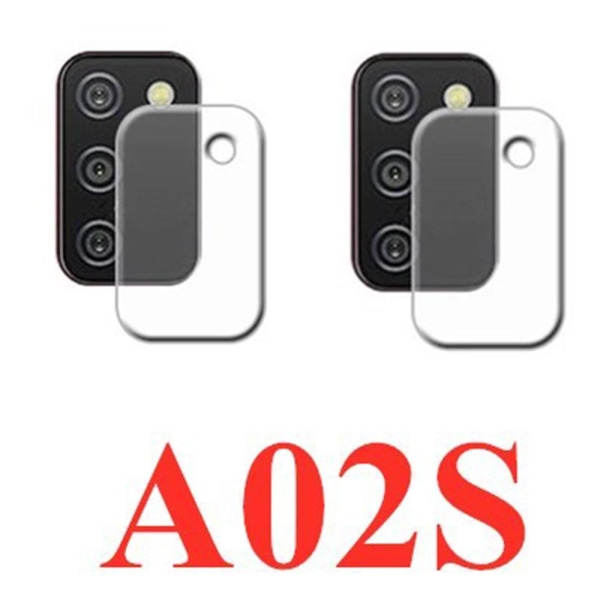 2-PACK Galaxy A02s Standard HD Kameralinsskydd Transparent/Genomskinlig