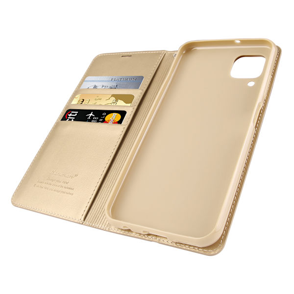 Stilsäkert Plånboksfodral - Huawei P40 Lite Guld