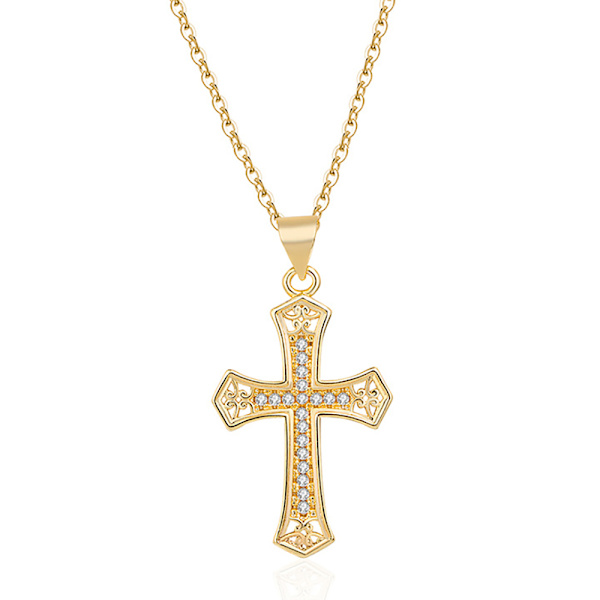 Elegant Kors Halsband Silver