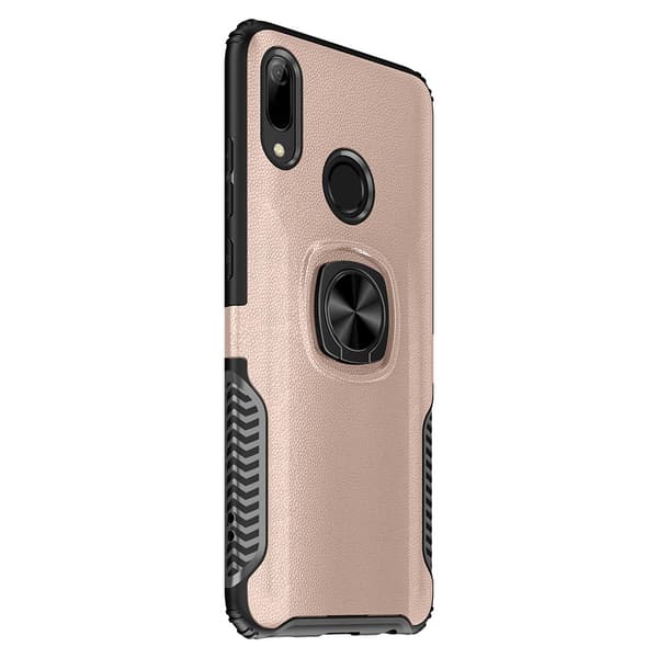 Huawei Y6 2019 - Skal med Ringhållare Guld