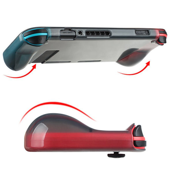 Stötdämpande Hållbart TPU Skal för Nintendo Switch Genomskinlig