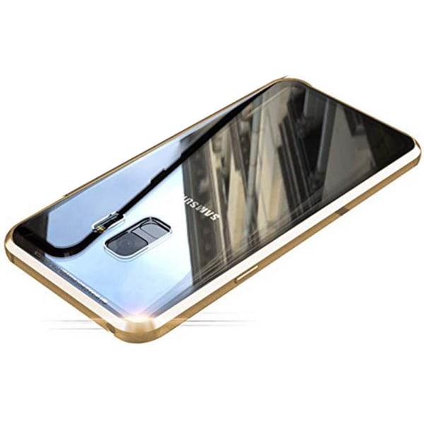 Stilig dobbeltsidig magnetisk deksel - Samsung Galaxy S9 Blå