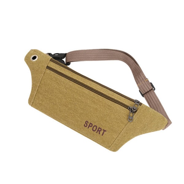Hållbar & Stilsäker Midjeväska (Justerbar) Khaki