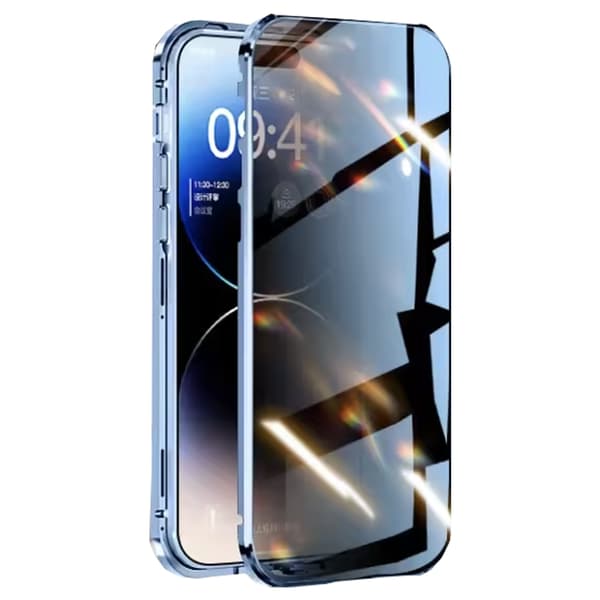 iPhone 16 Plus - Exklusivt Magnetiskt Skal med Fullständigt Skydd Silver