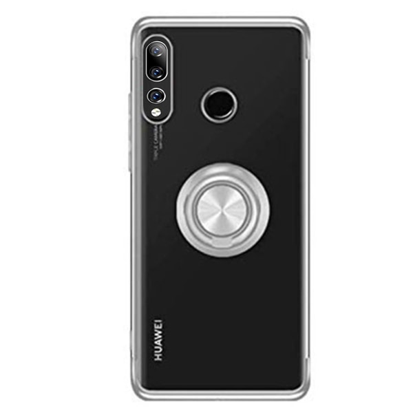 Gennemtænkt cover med ringholder - Huawei P Smart Z Silver