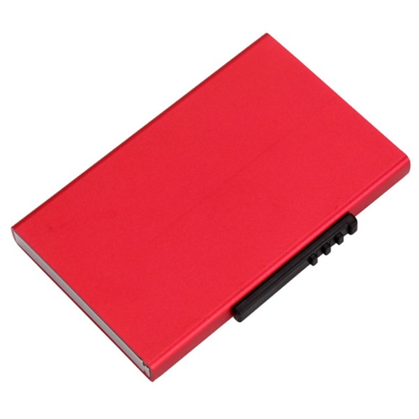 RFID Skydd Korthållare (JENSEN) Aluminium Röd