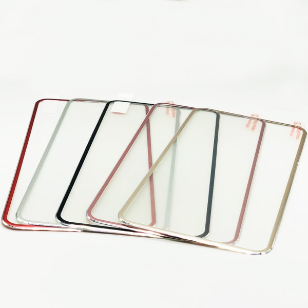 3-PACK HuTech näytönsuoja alumiinikehyksellä iPhone XS Maxille Silver