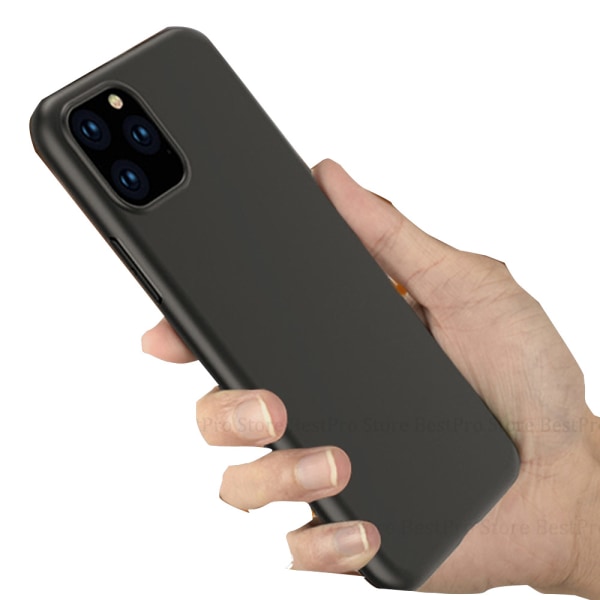 iPhone 11 Pro Max - Genomtänkt Silikonskal (NILLKIN) Svart